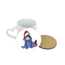 Christmas Eeyore Circle Coaster