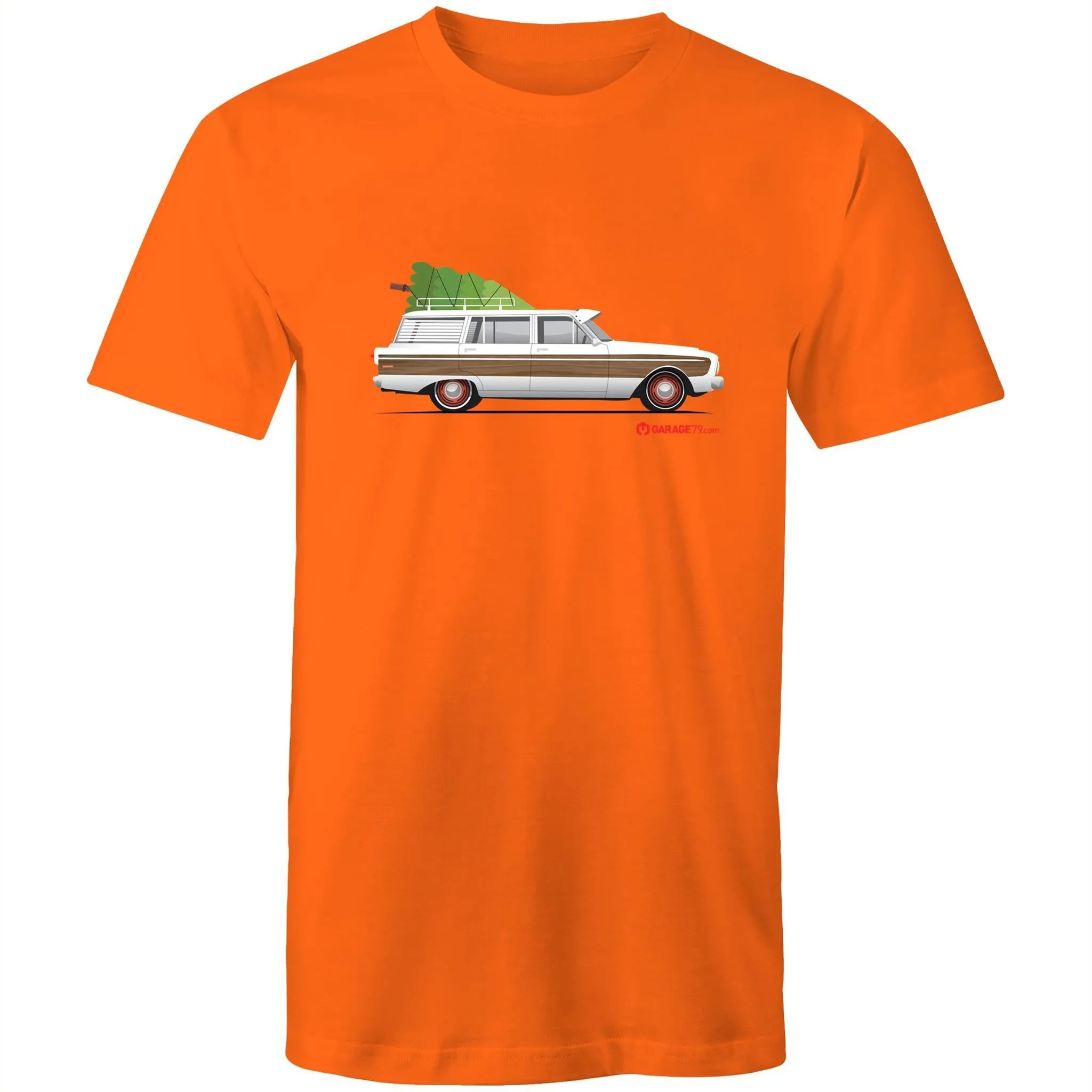 Christmas Falcon Surfing Wagon Tree - Mens T-Shirt