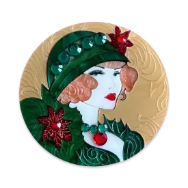 Christmas muse - brooch - Set of 2