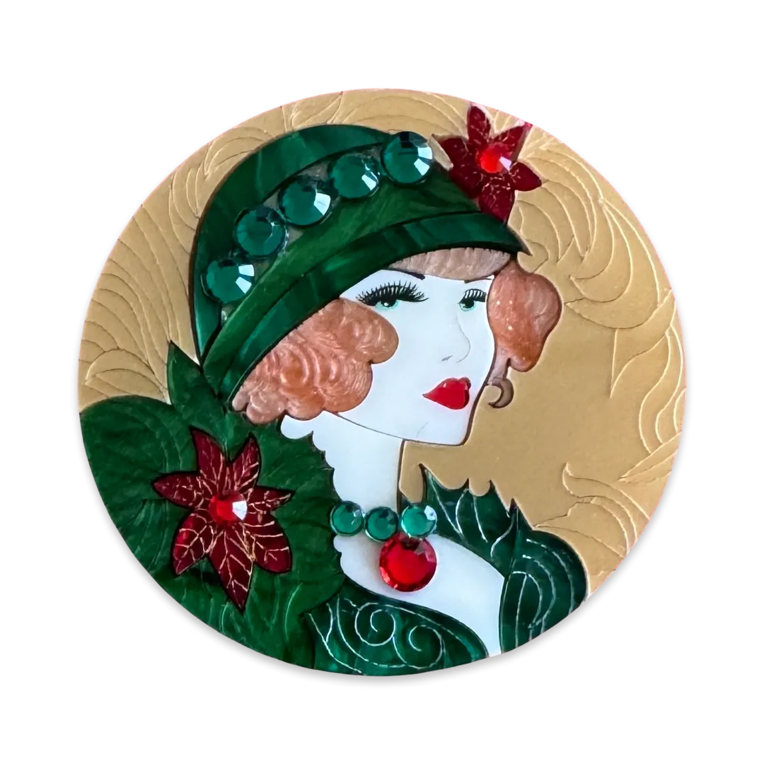 Christmas muse - brooch