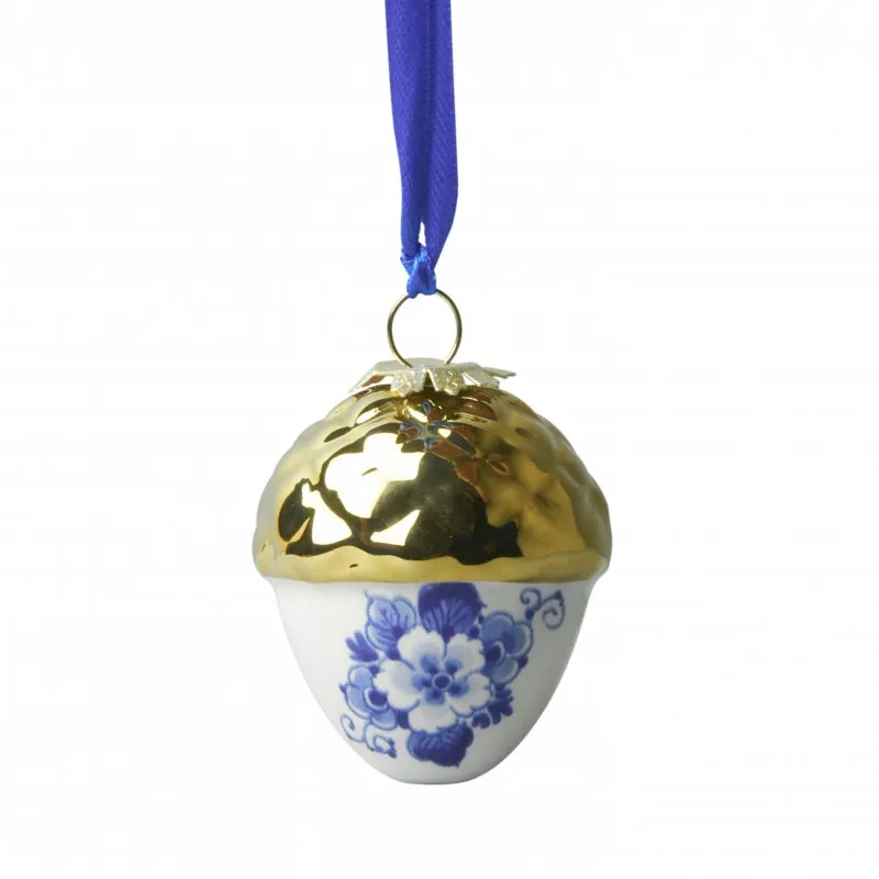 Christmas Ornament, Nut with Gold