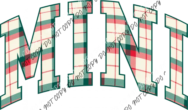 Christmas Plaid Mini DTF Transfer