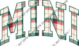 Christmas Plaid Mini DTF Transfer