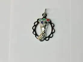 Christmas Stocking Silver Charm