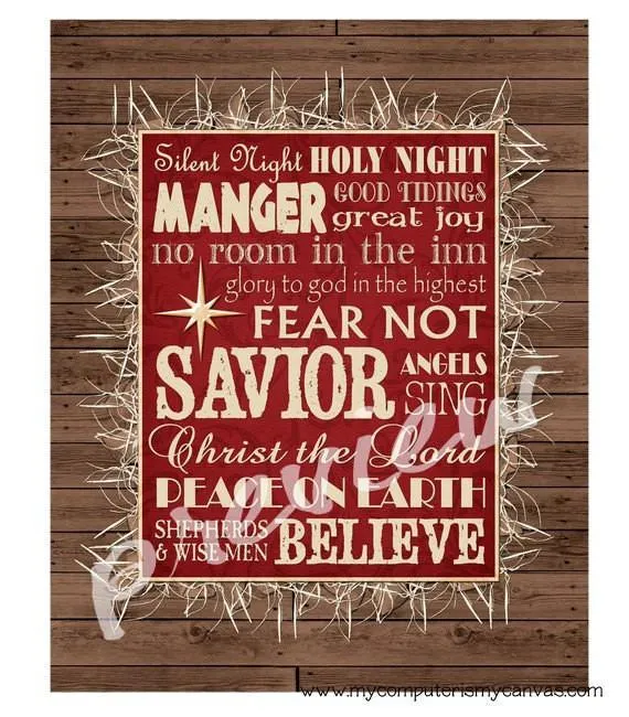 Christmas Subway Art {Nativity} PRINTABLE