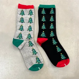 Christmas Tree Mid Calf Socks