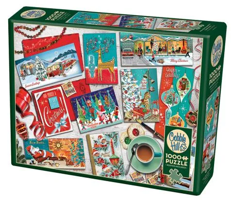 Cobble Hill 1000 Piece - Mid Mod Season's greeting