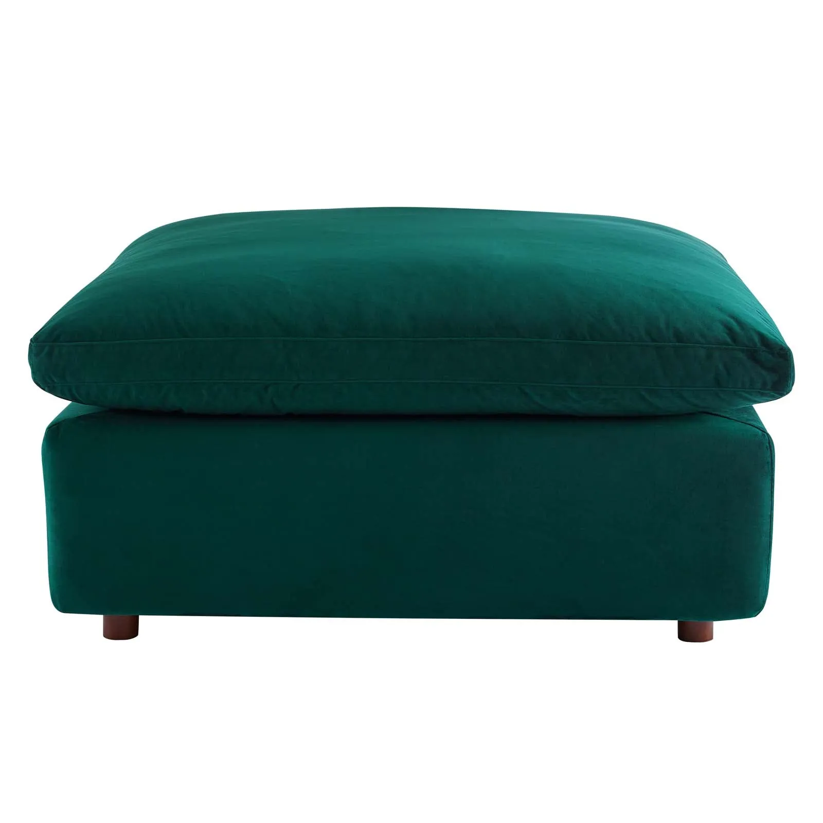 Commix Down Filled Overstuffed Performance Velvet Ottoman