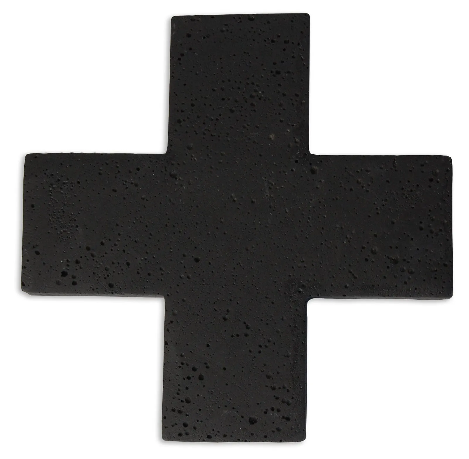 Concrete Cross Trivet - Black