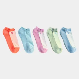 Cool Tones Ankle Lightweight Socks (5 pack) - 98% Organic Cotton