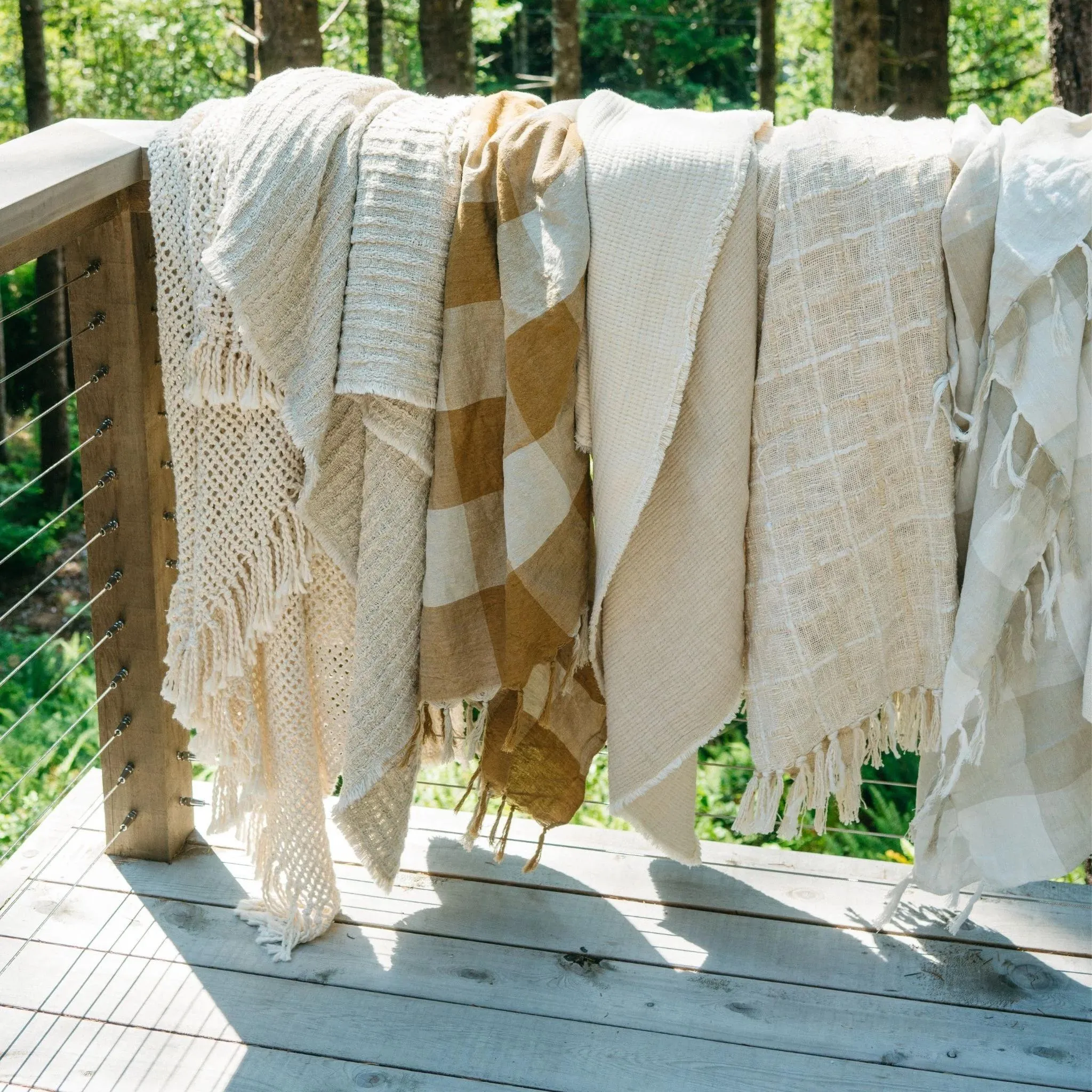 Cottage Cotton Knit Throw