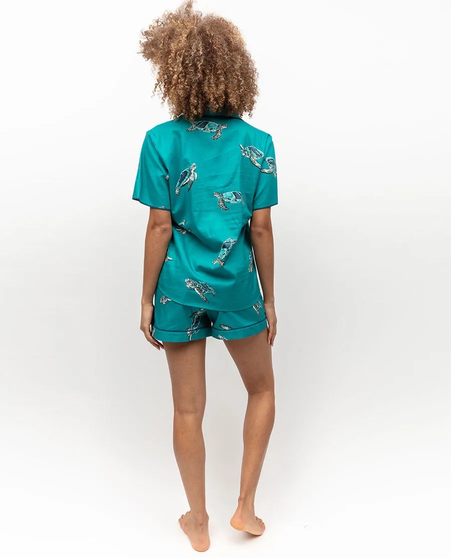 Cove Turtle Print Pyjama Top