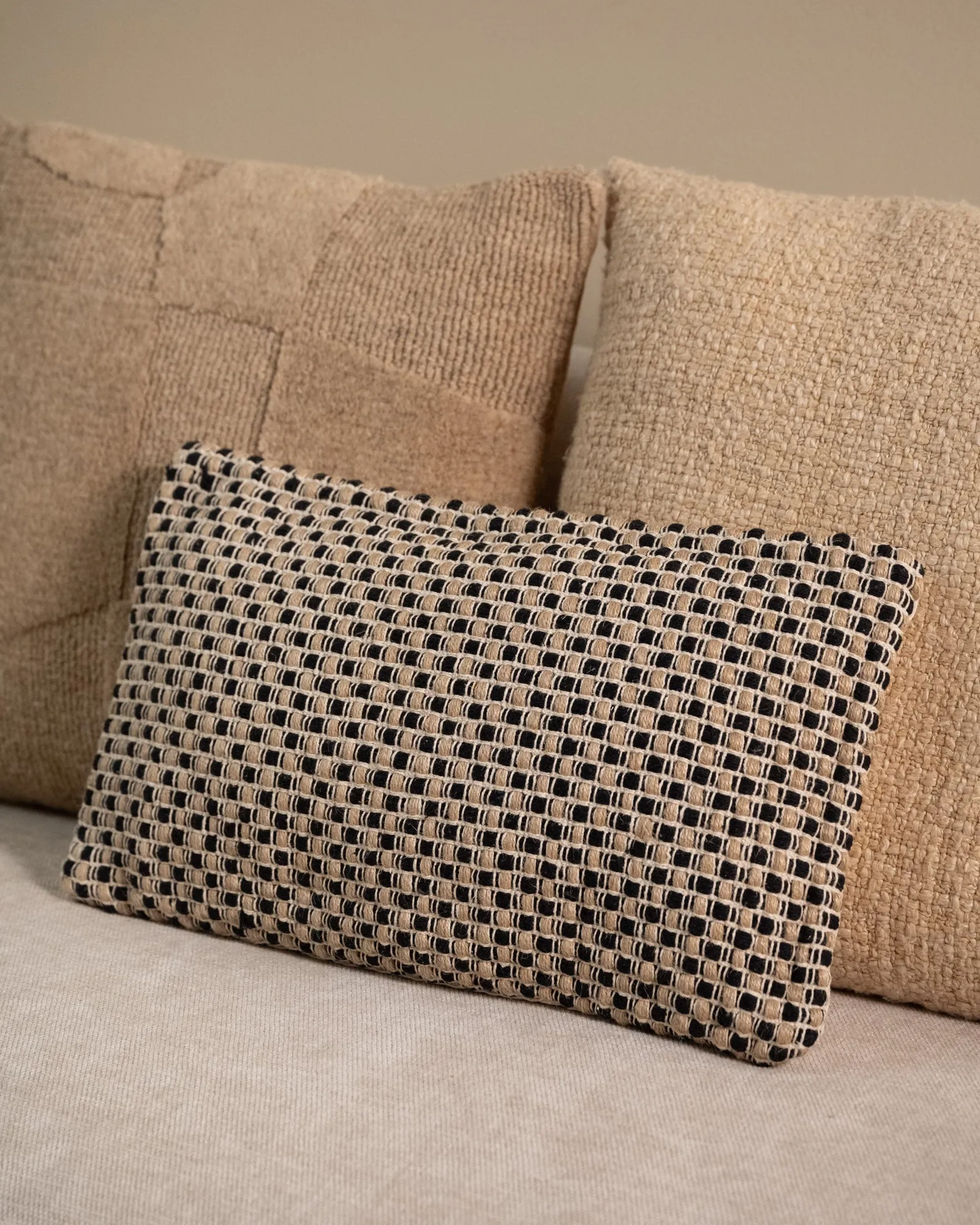 Cushion Rodi Beige/Black