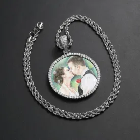 Custom Photo Medallion Necklace- Best Christmas Gifts For Boyfriend