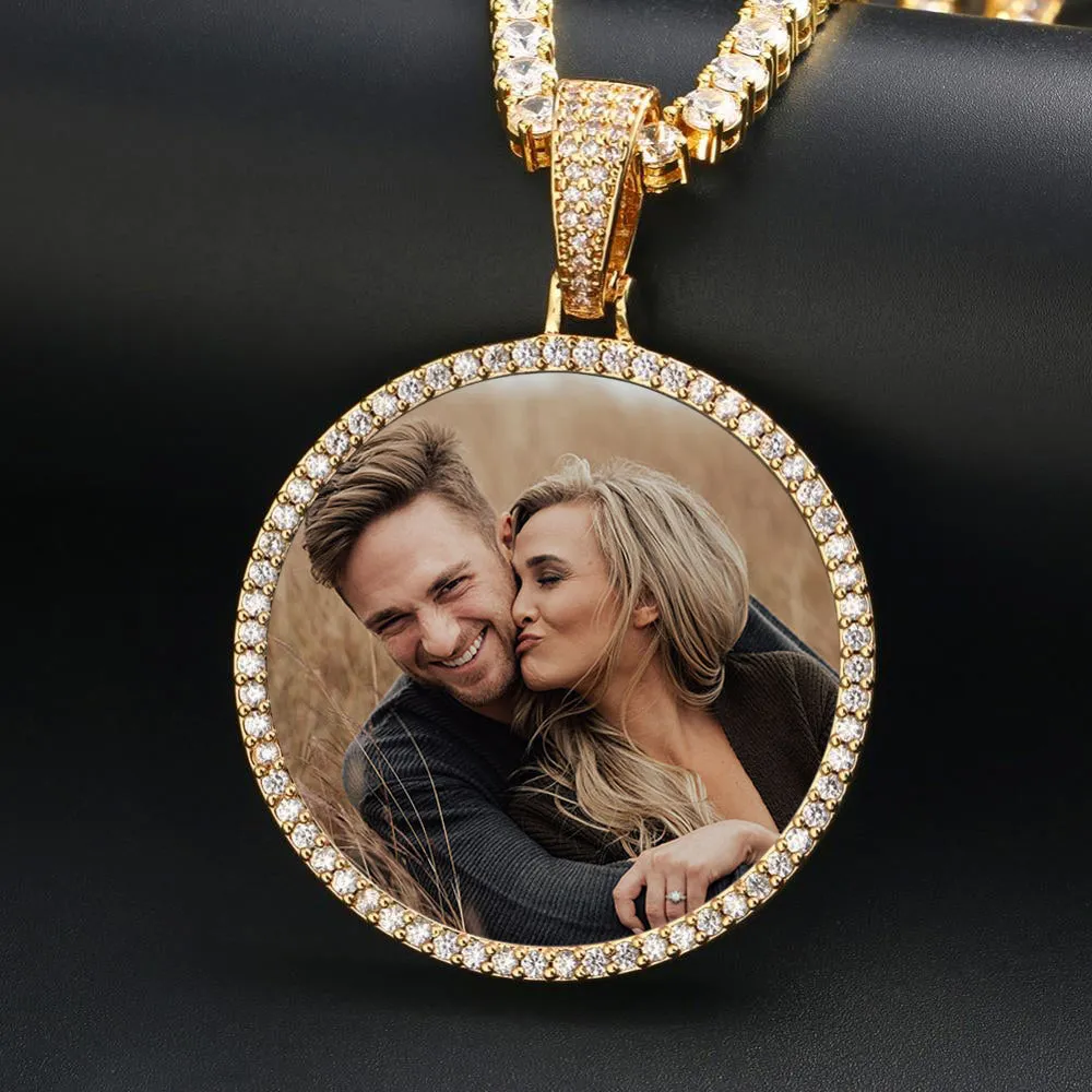 Custom Photo Medallion Necklace- Best Christmas Gifts For Boyfriend