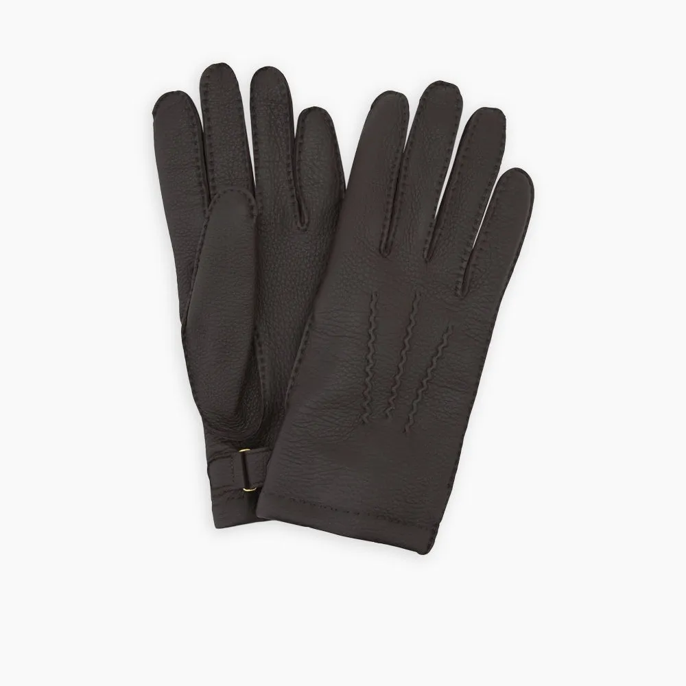 Dark Brown Kirkdale Leather Gloves