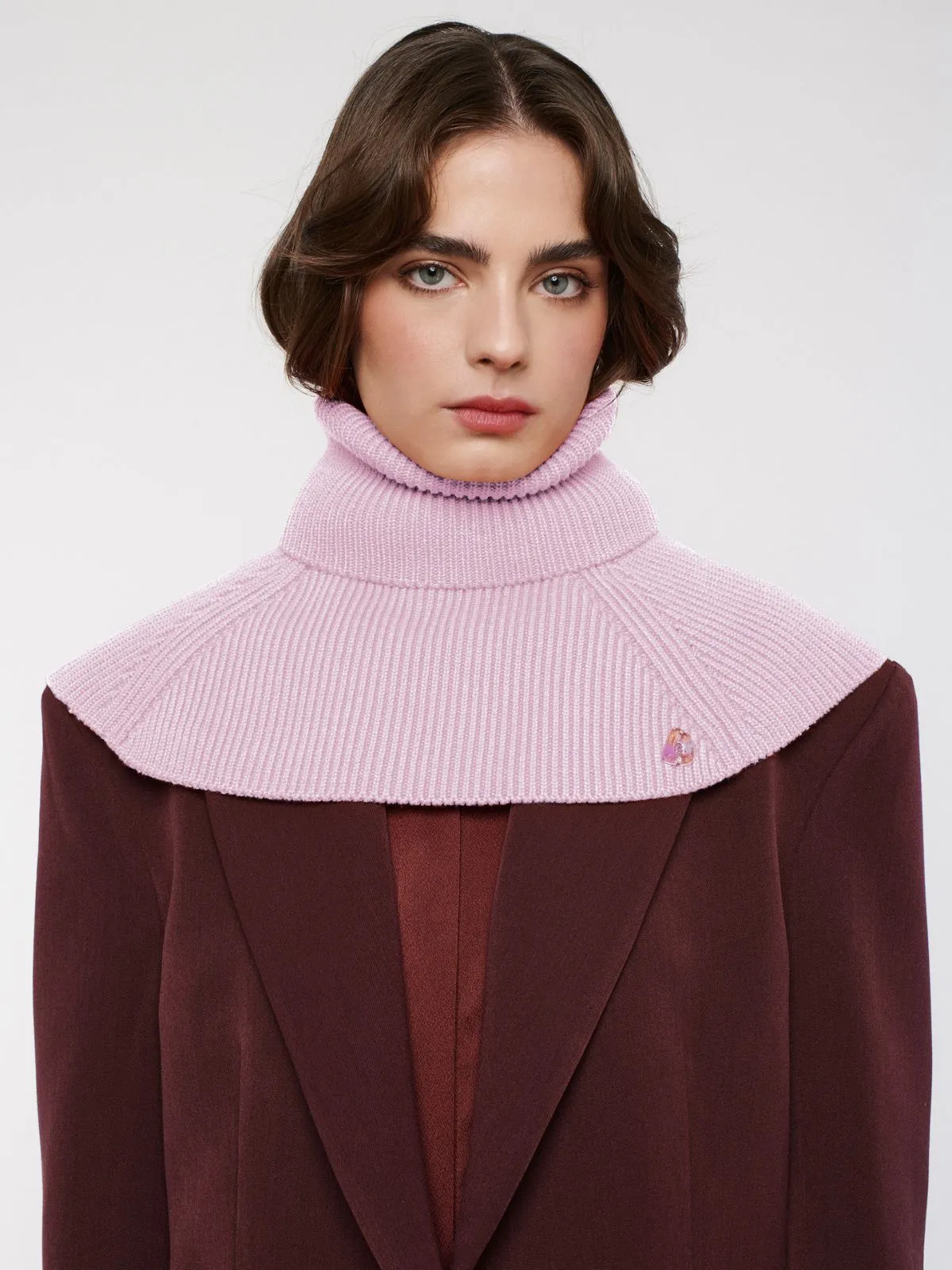 DEAN knit collar - orchid