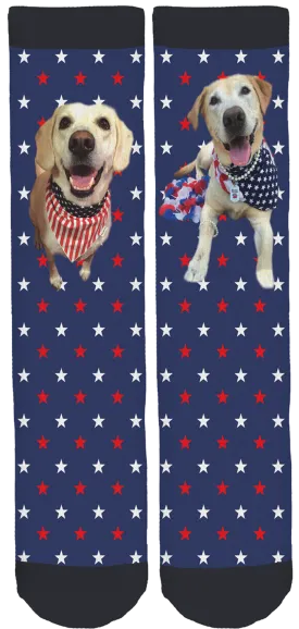 Dusty Lynn And Brodie for Canine Angels Crew Socks