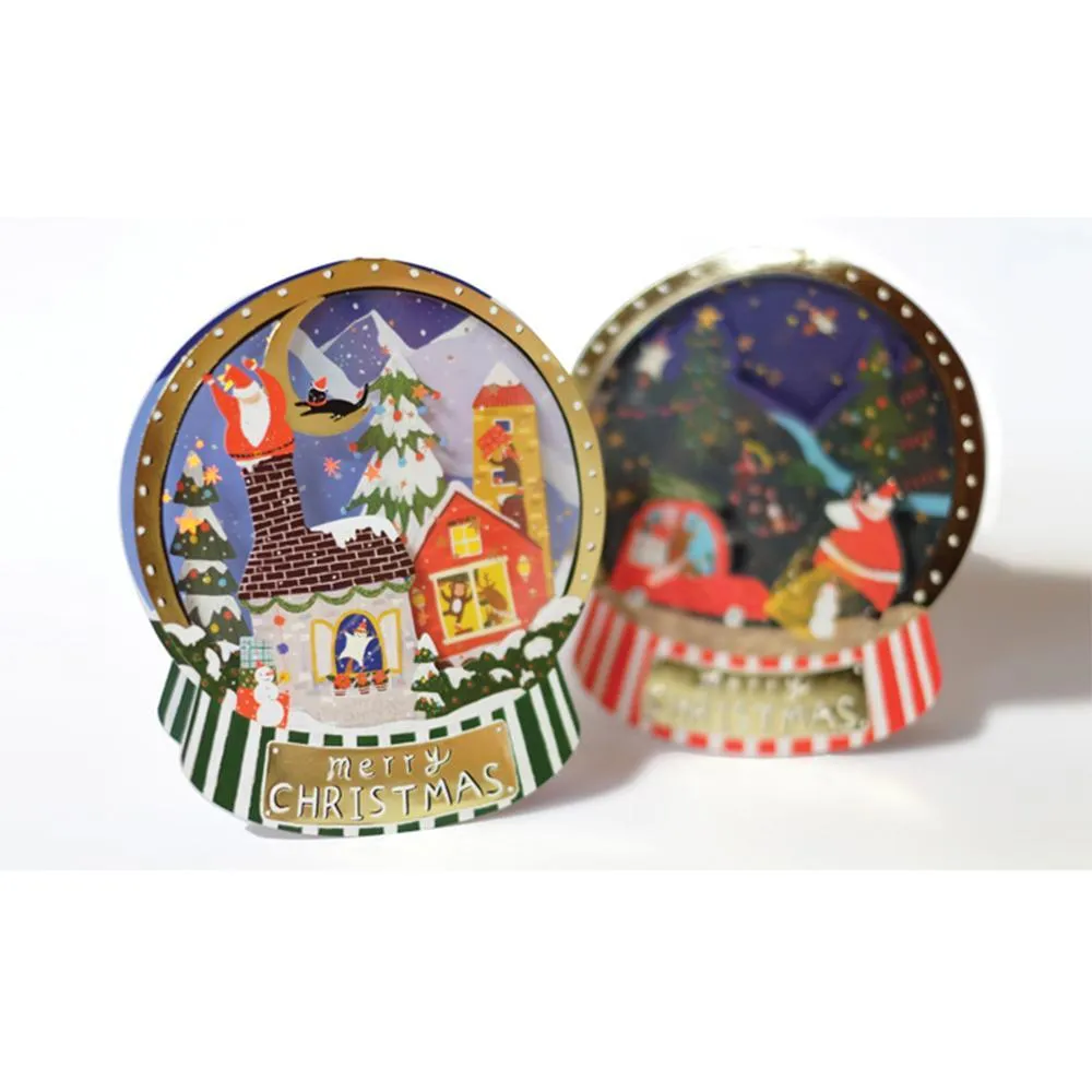 D'Won 3D Christmas Pop-Up Card - Christmas Town Ball