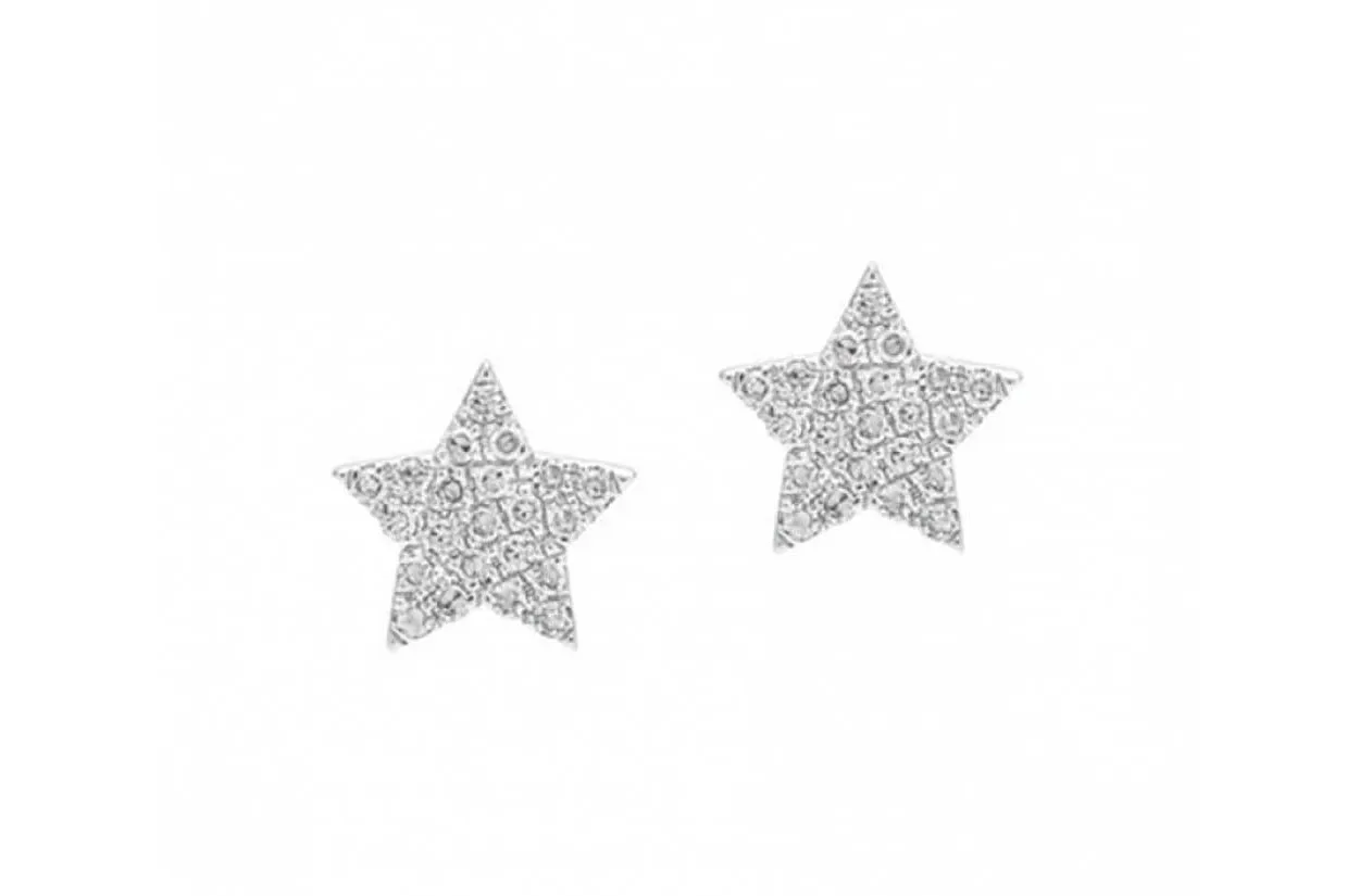 Earrings Star Gold & Diamonds