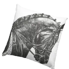 Ebony Glow Horse Cushion