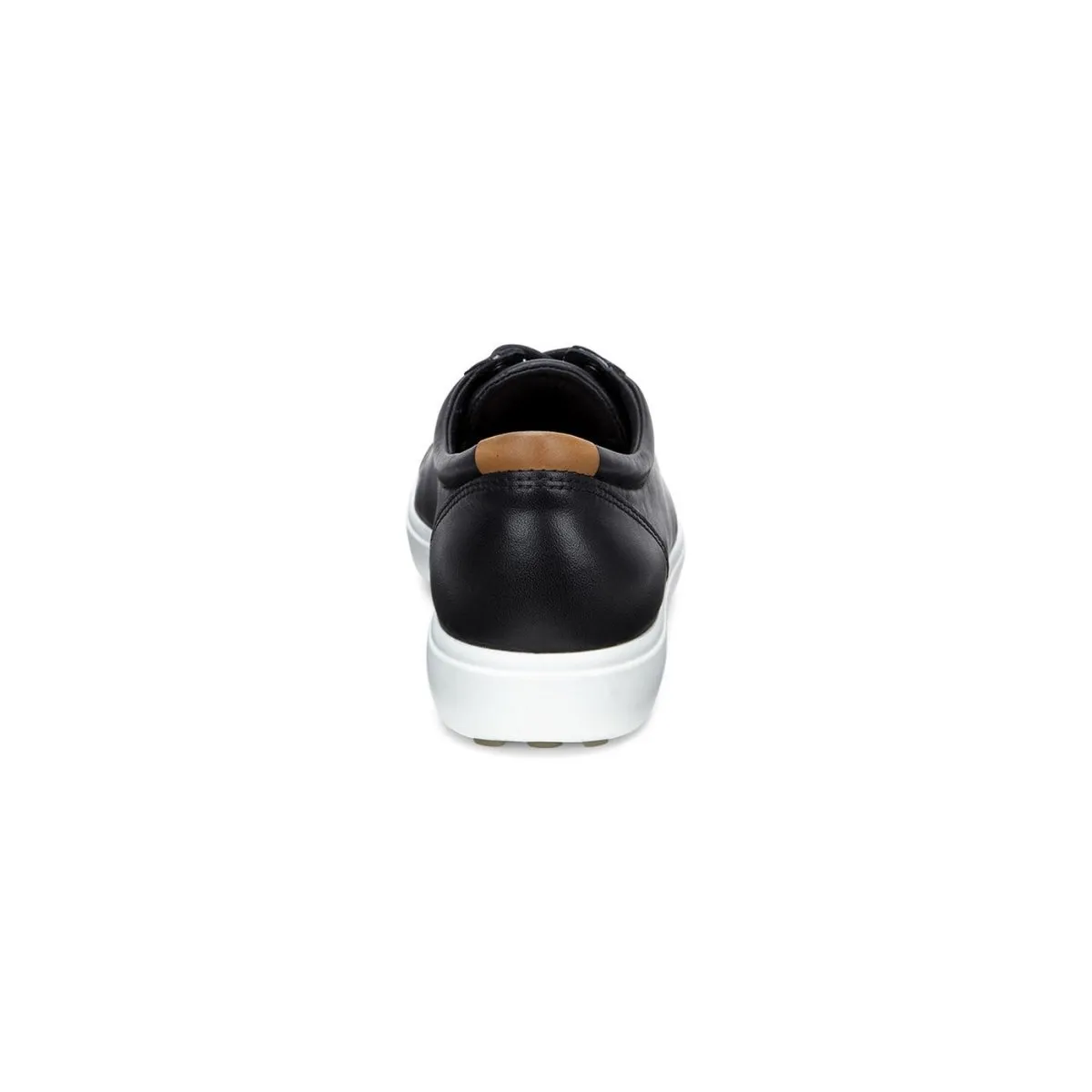 Black Leather ECCO Womens Soft 7 Sneaker - Style 430003