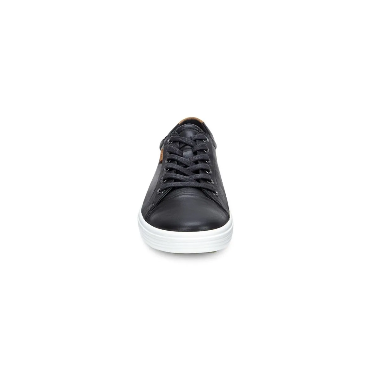 Black Leather ECCO Womens Soft 7 Sneaker - Style 430003