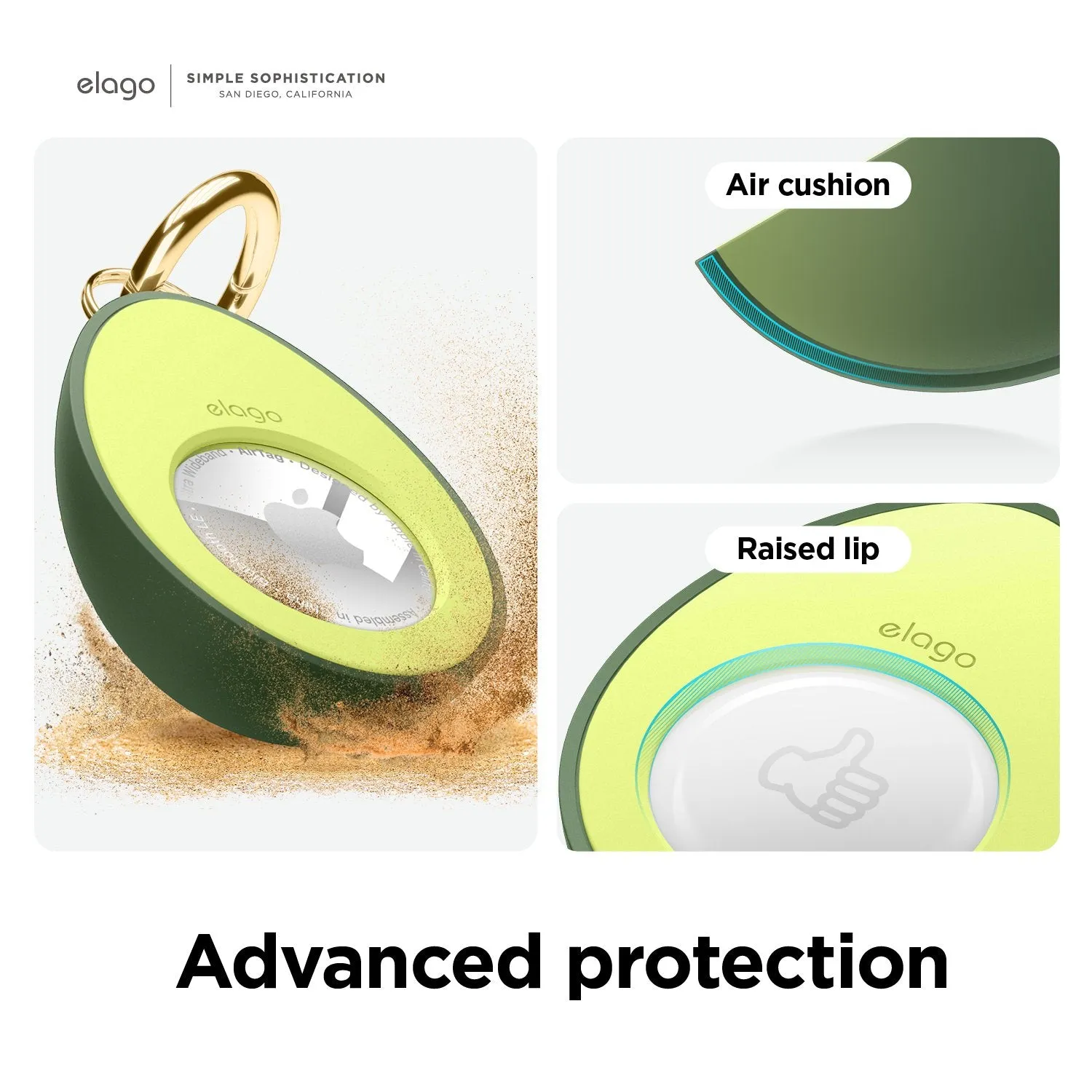 Elago Avocado Case For AirTag