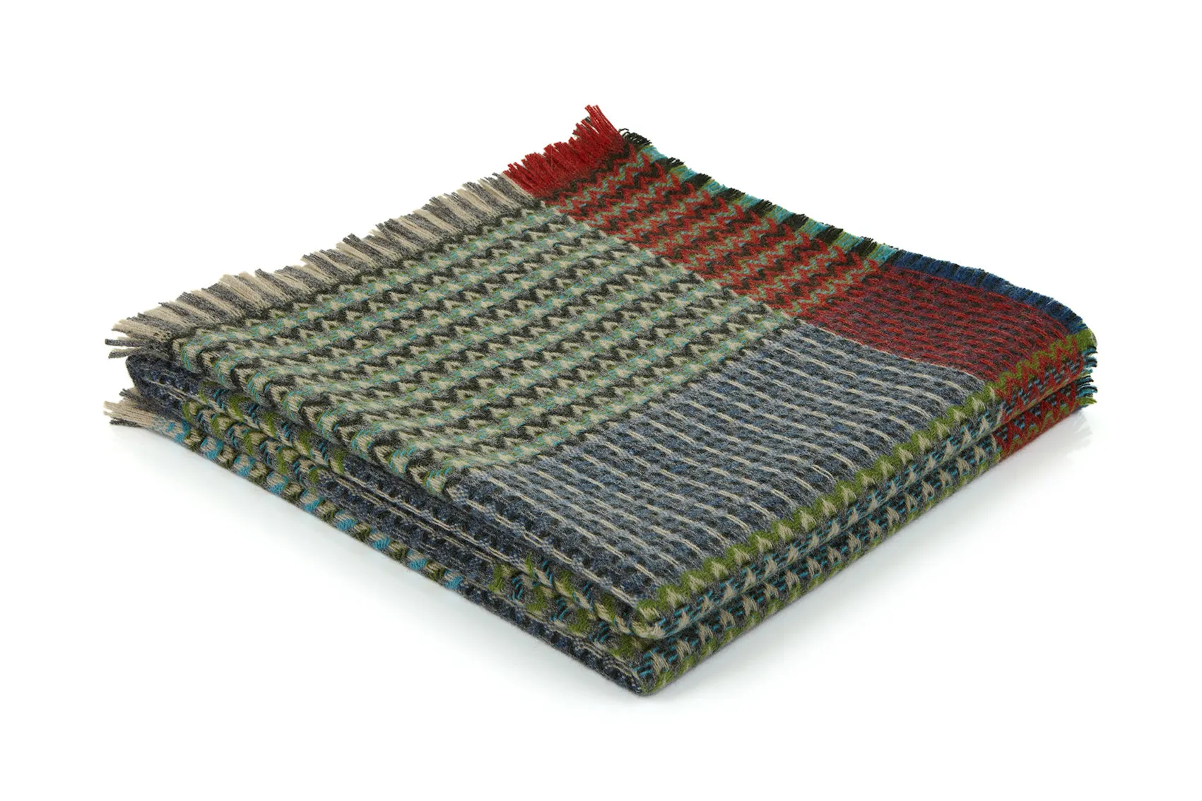 'Everglade' 100% Shetland Wool Throw