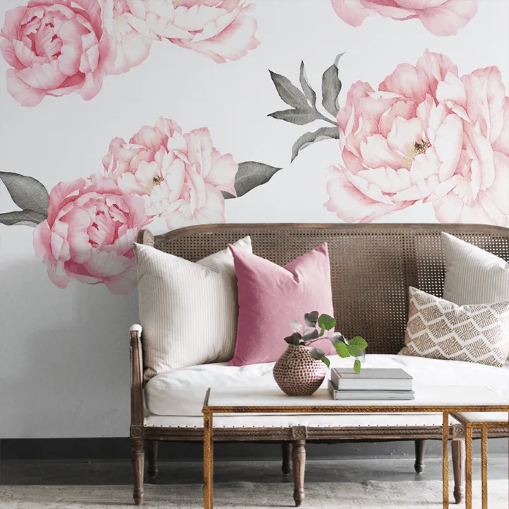 Everlasting Peonies Wall Decal Set