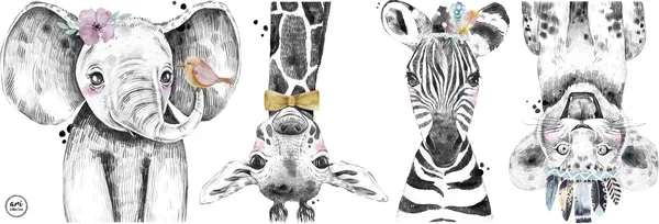 Fabric Wall Decals - Safari Babies