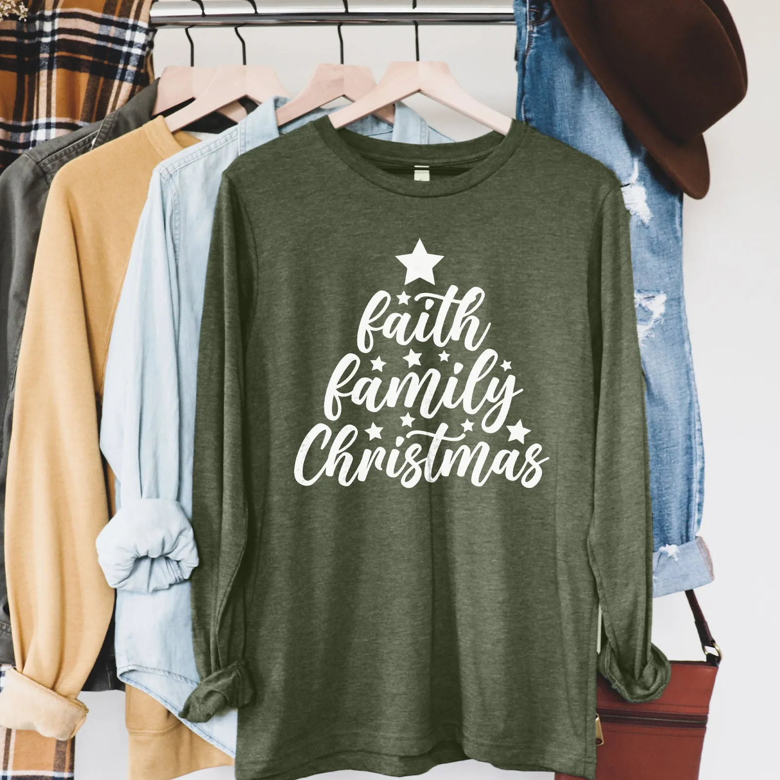 Faith Family Christmas Long Sleeve