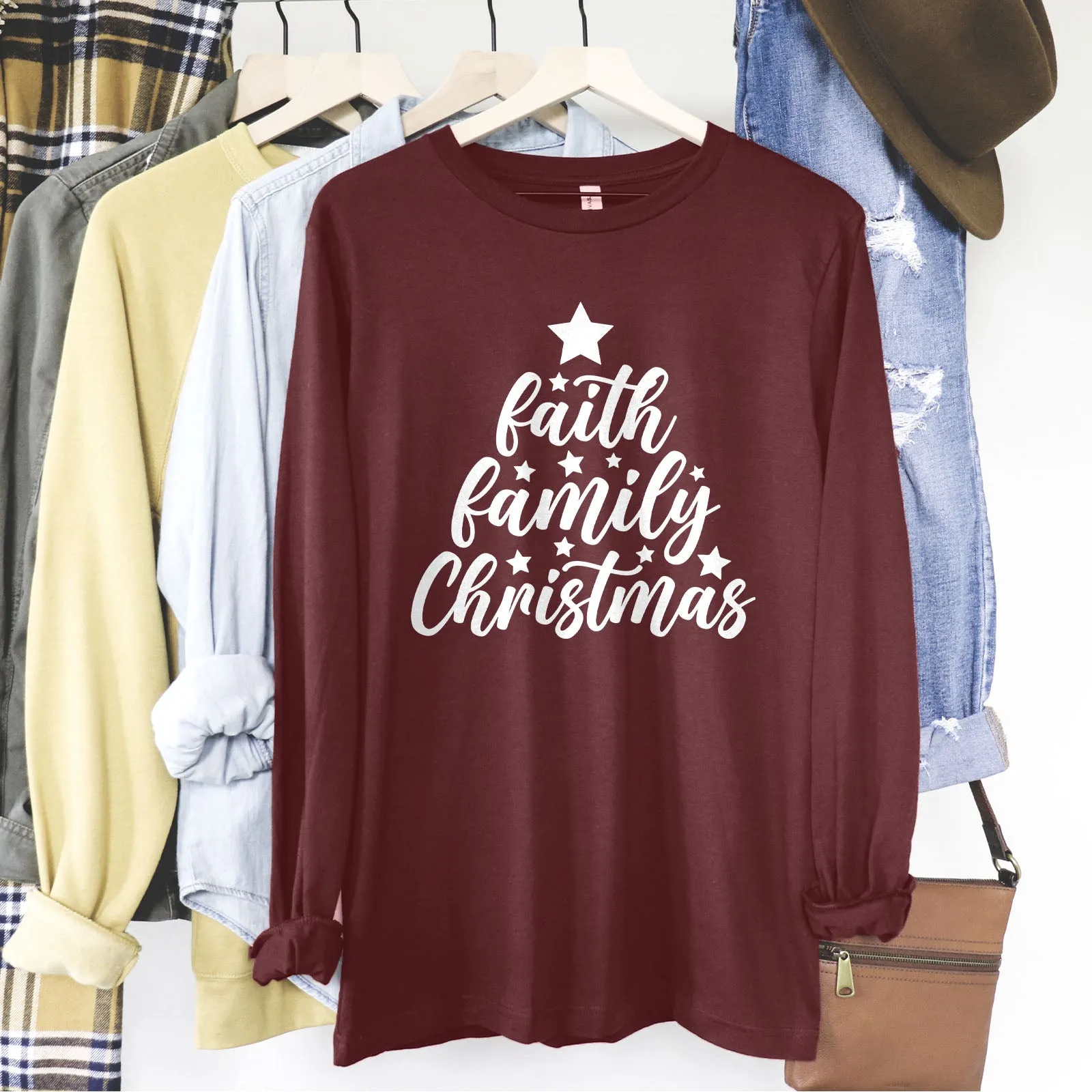 Faith Family Christmas Long Sleeve