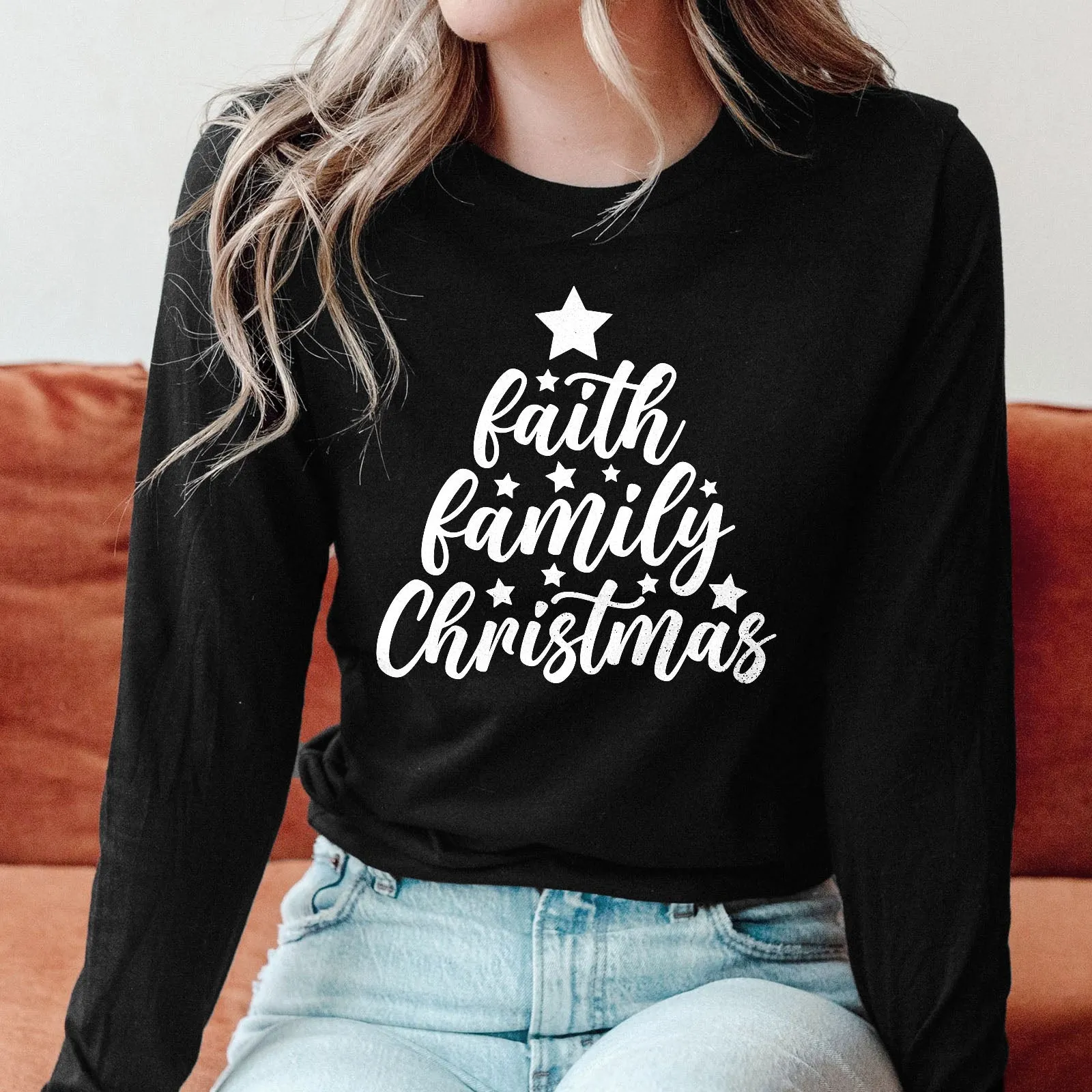 Faith Family Christmas Long Sleeve