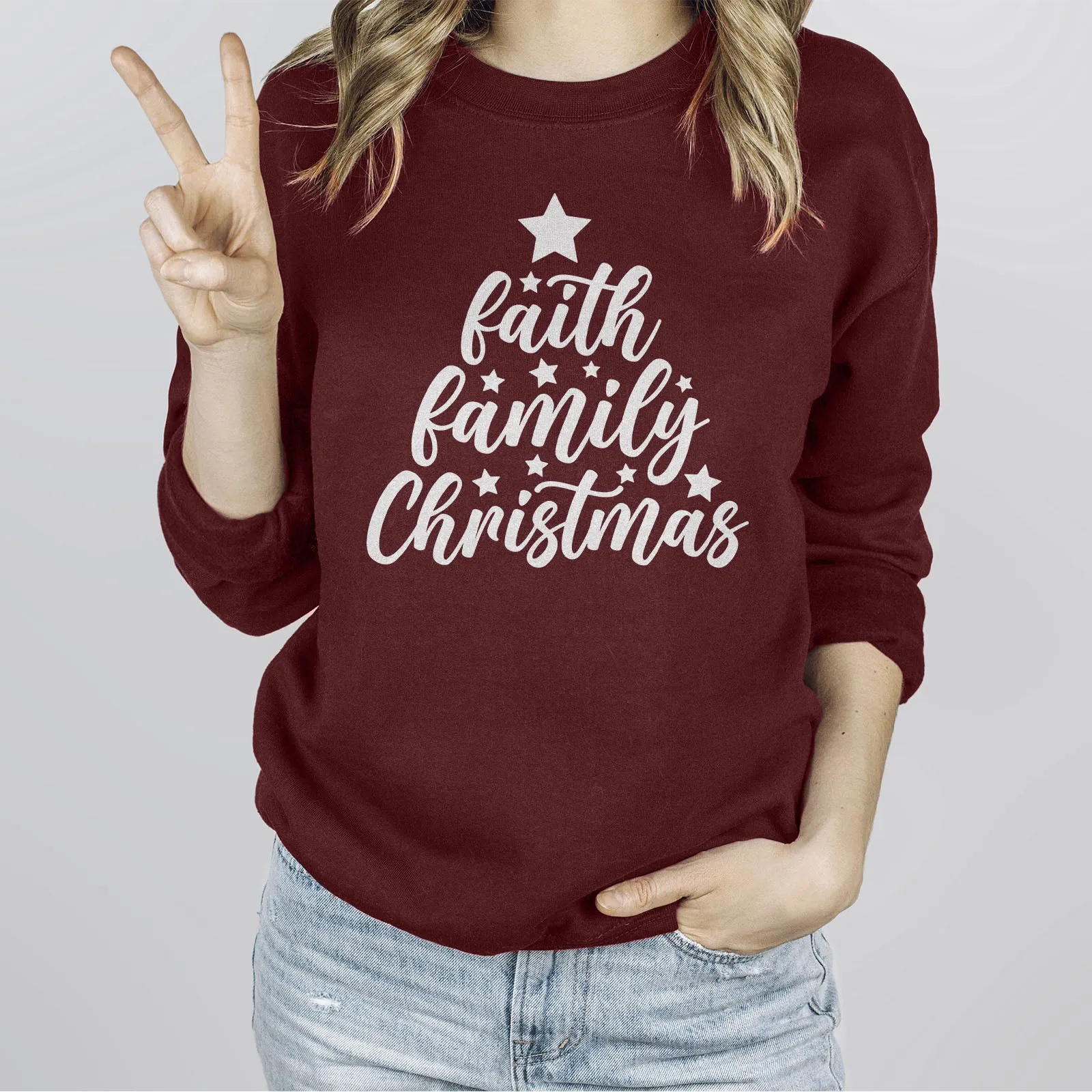 Faith Family Christmas Long Sleeve