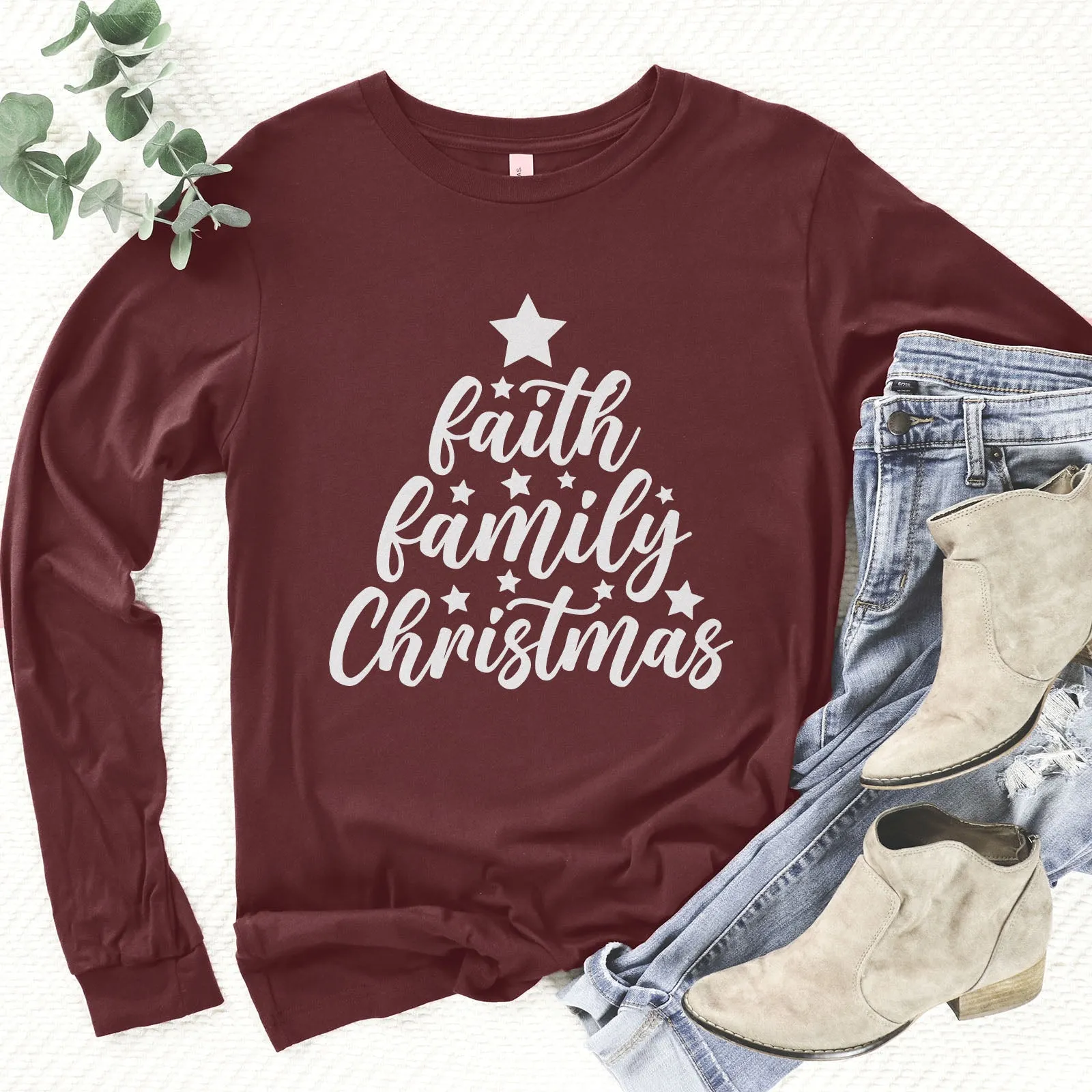 Faith Family Christmas Long Sleeve