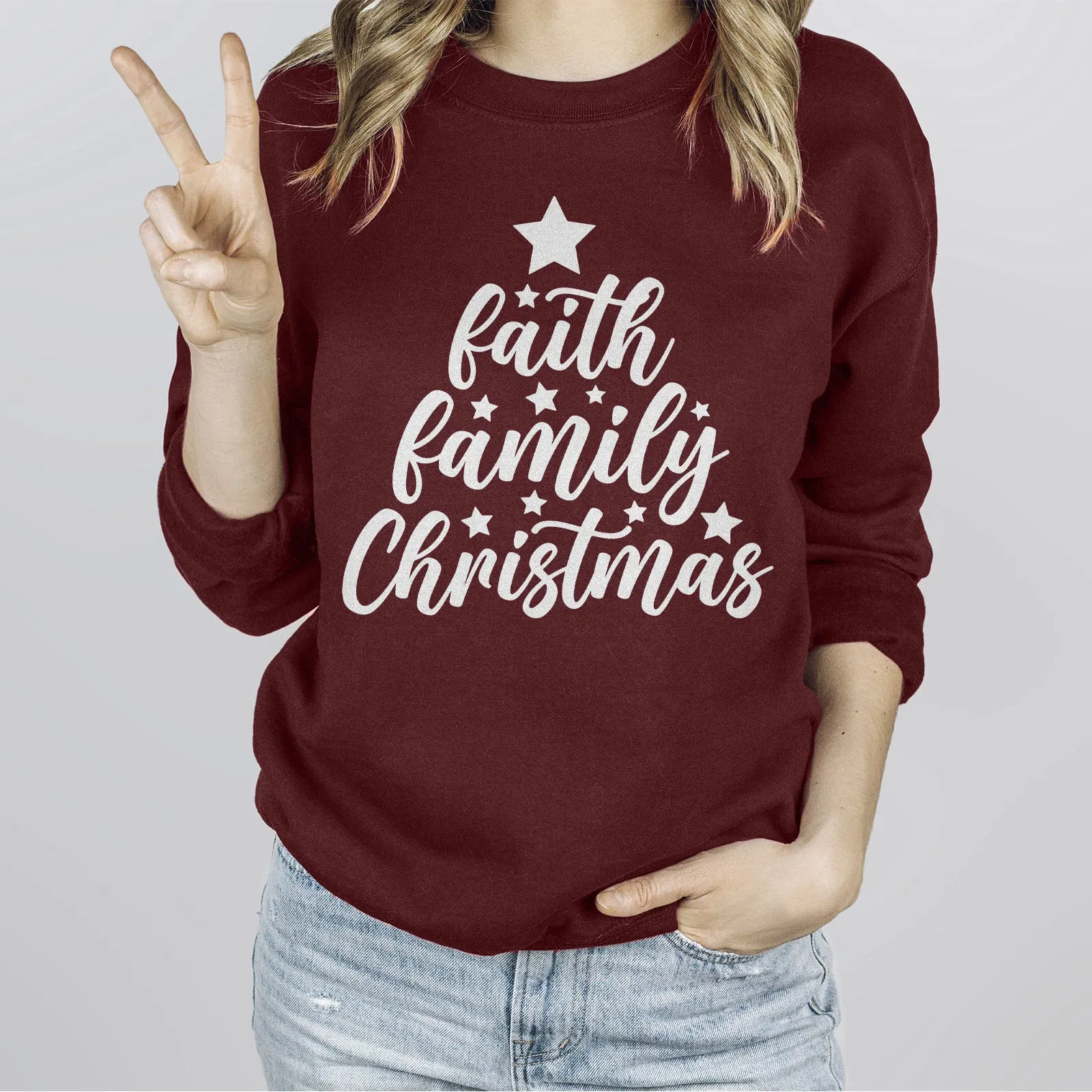 Faith Family Christmas Long Sleeve