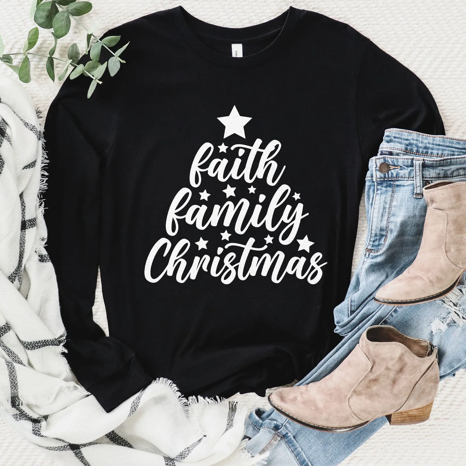 Faith Family Christmas Long Sleeve