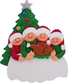 Family Christmas Dinner Ornament