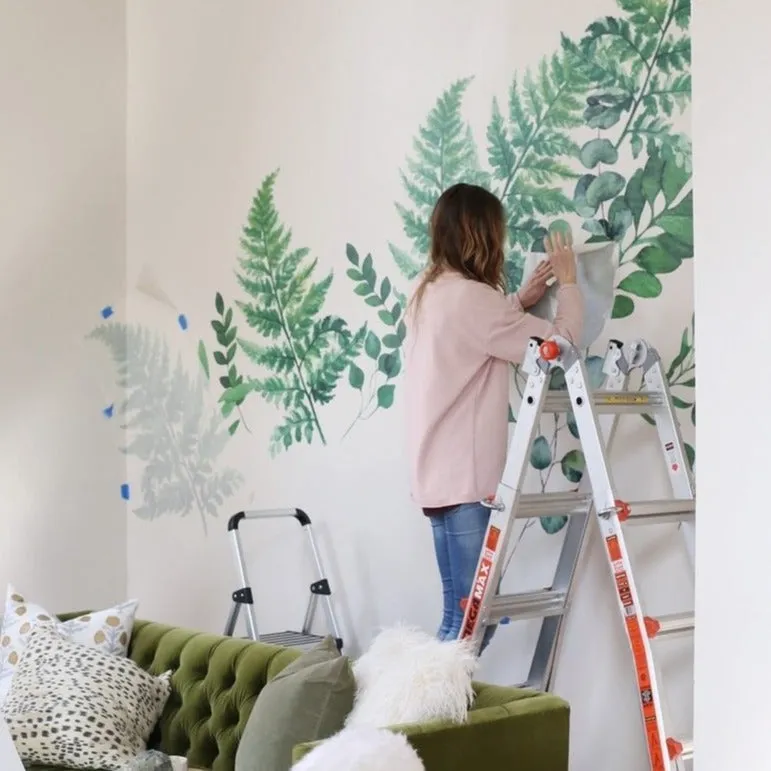 Fern   Eucalyptus Wall Decal Set