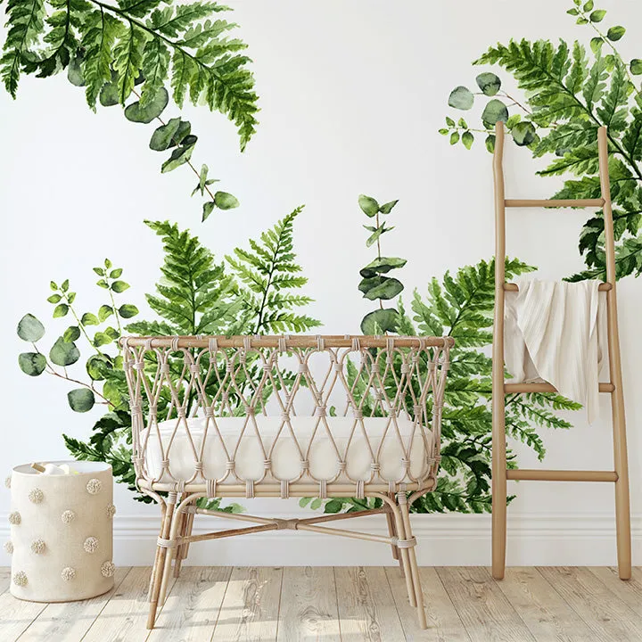 Fern   Eucalyptus Wall Decal Set