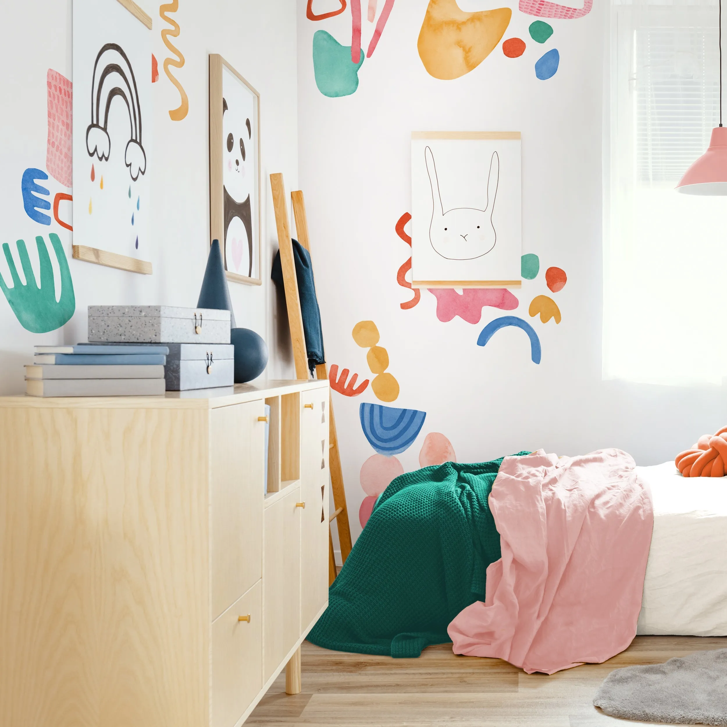 Fresh Abstract Shapes Wall Decal Set - Small