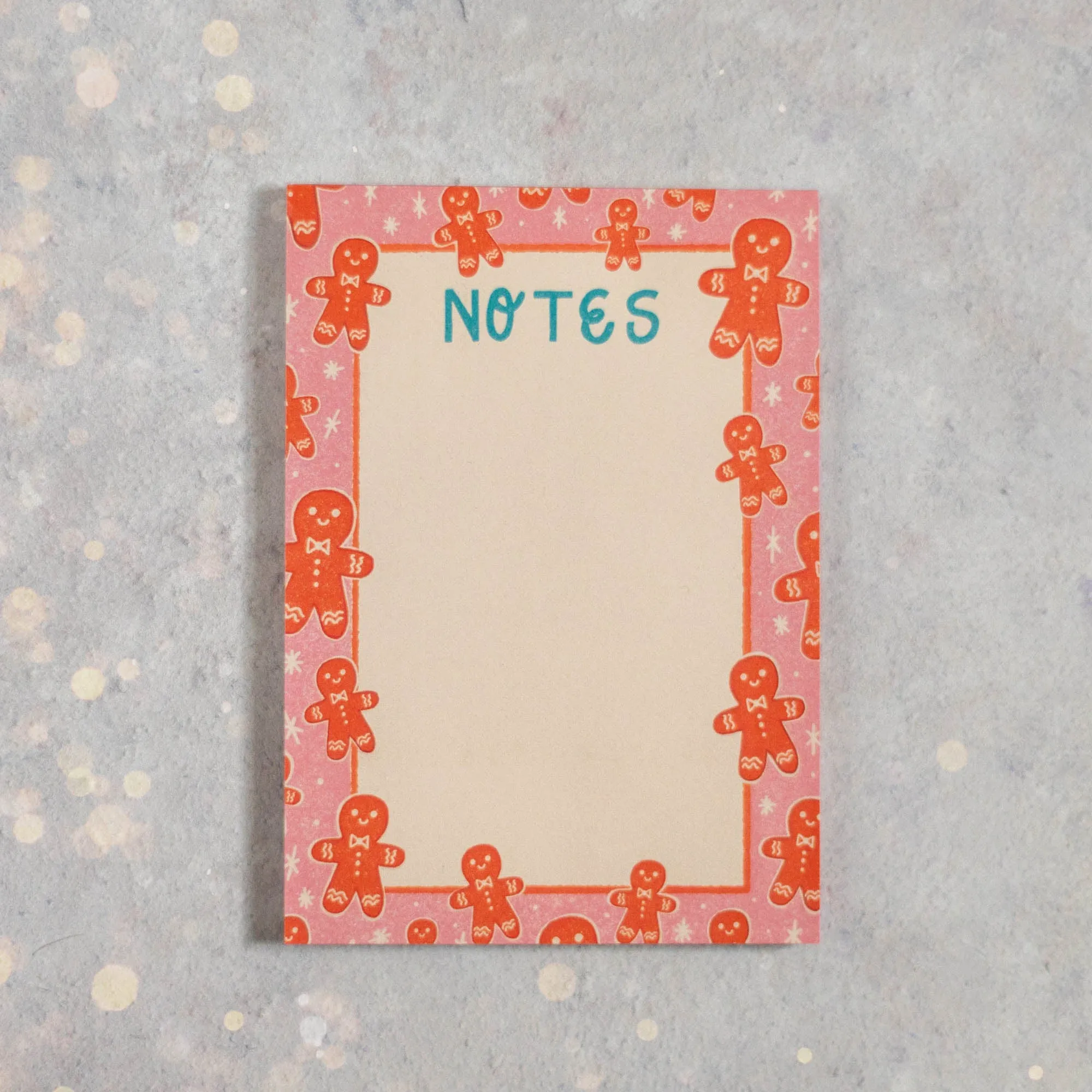 Gingerbread Man A6 Note Pad