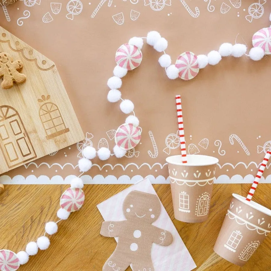 Gingerbread Reusable Straws