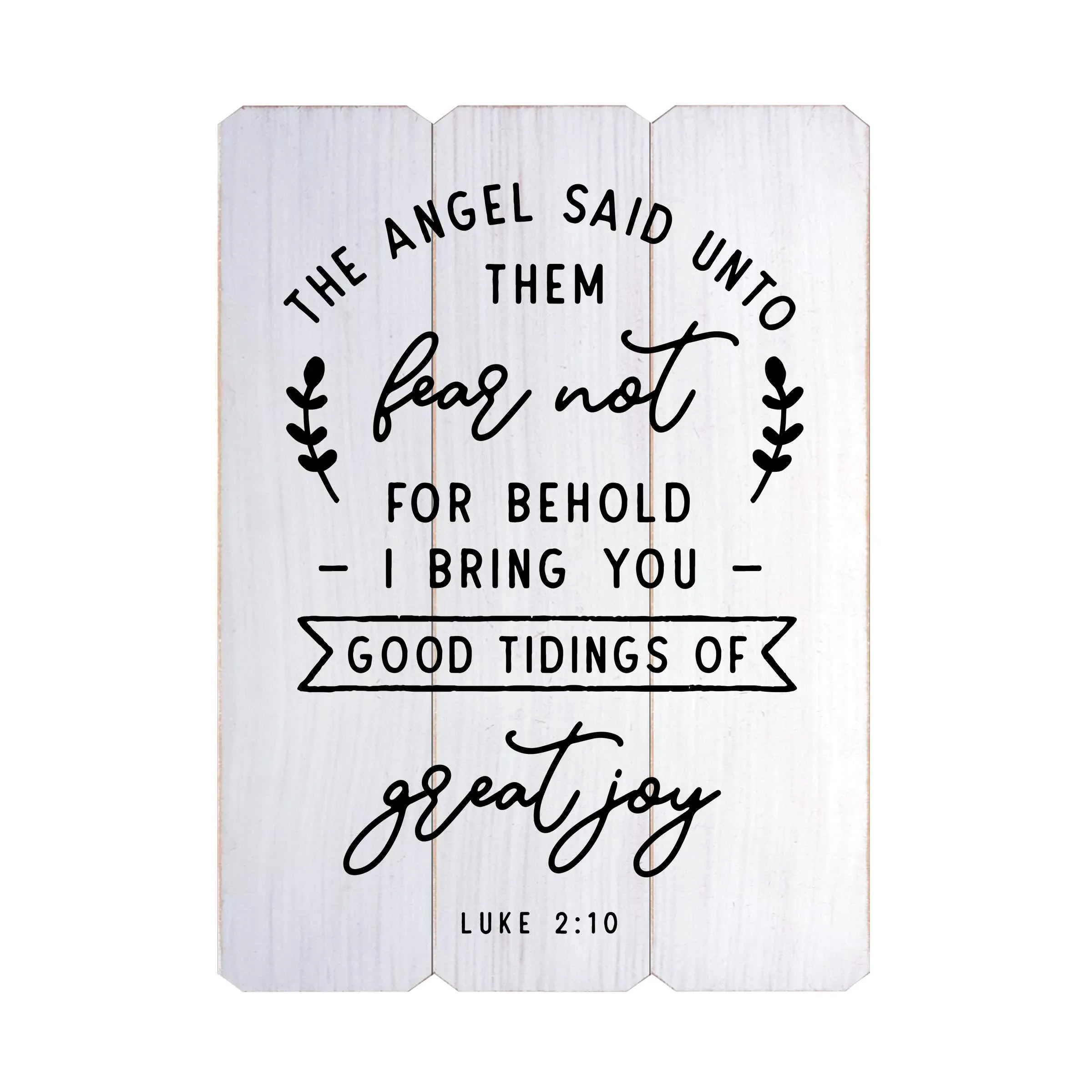 Good Tidings of Great Joy Fence Silkscreen Wall Art