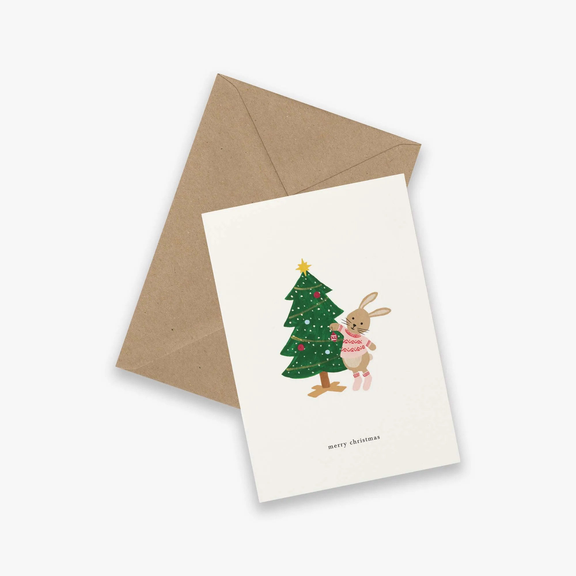 GREETING CARD // CHRISTMAS BUNNY