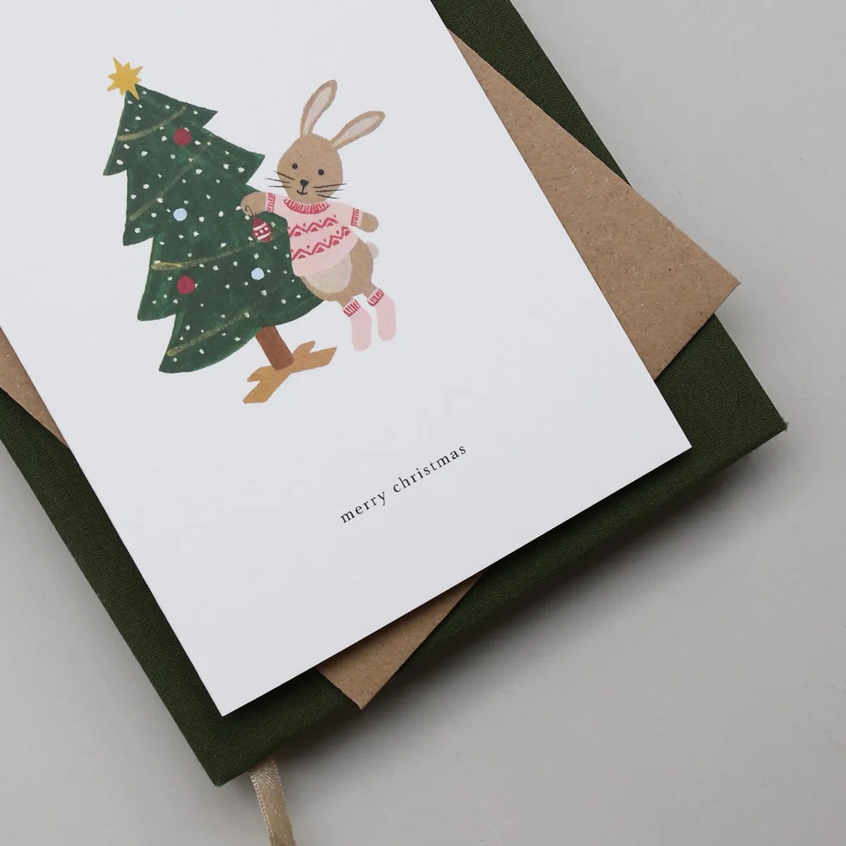 GREETING CARD // CHRISTMAS BUNNY