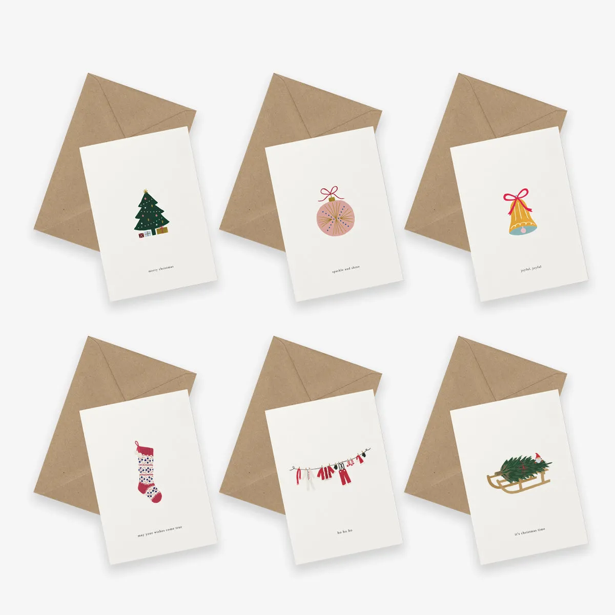 GREETING CARD SET OF 6 // CHRISTMAS