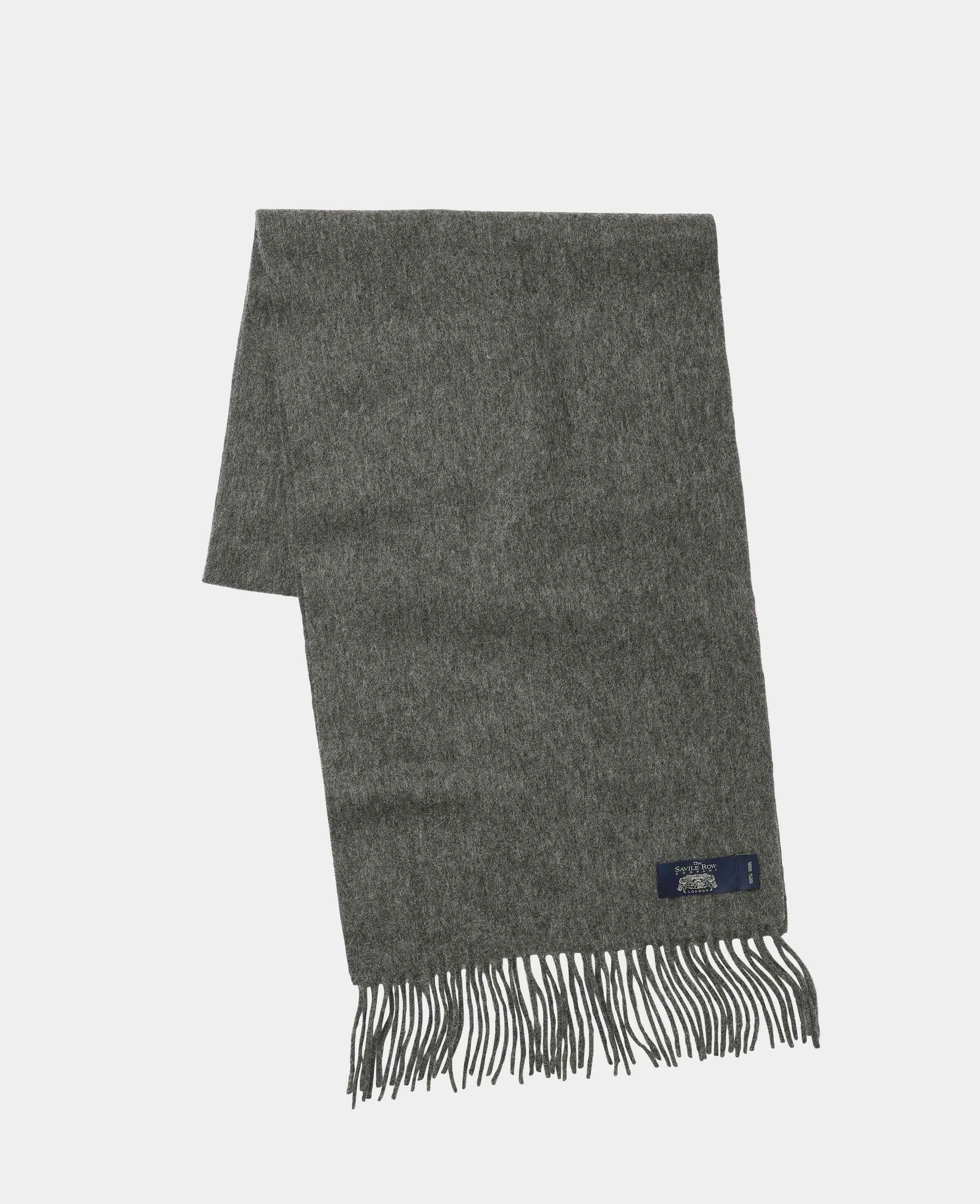 Grey Marl Wool Scarf