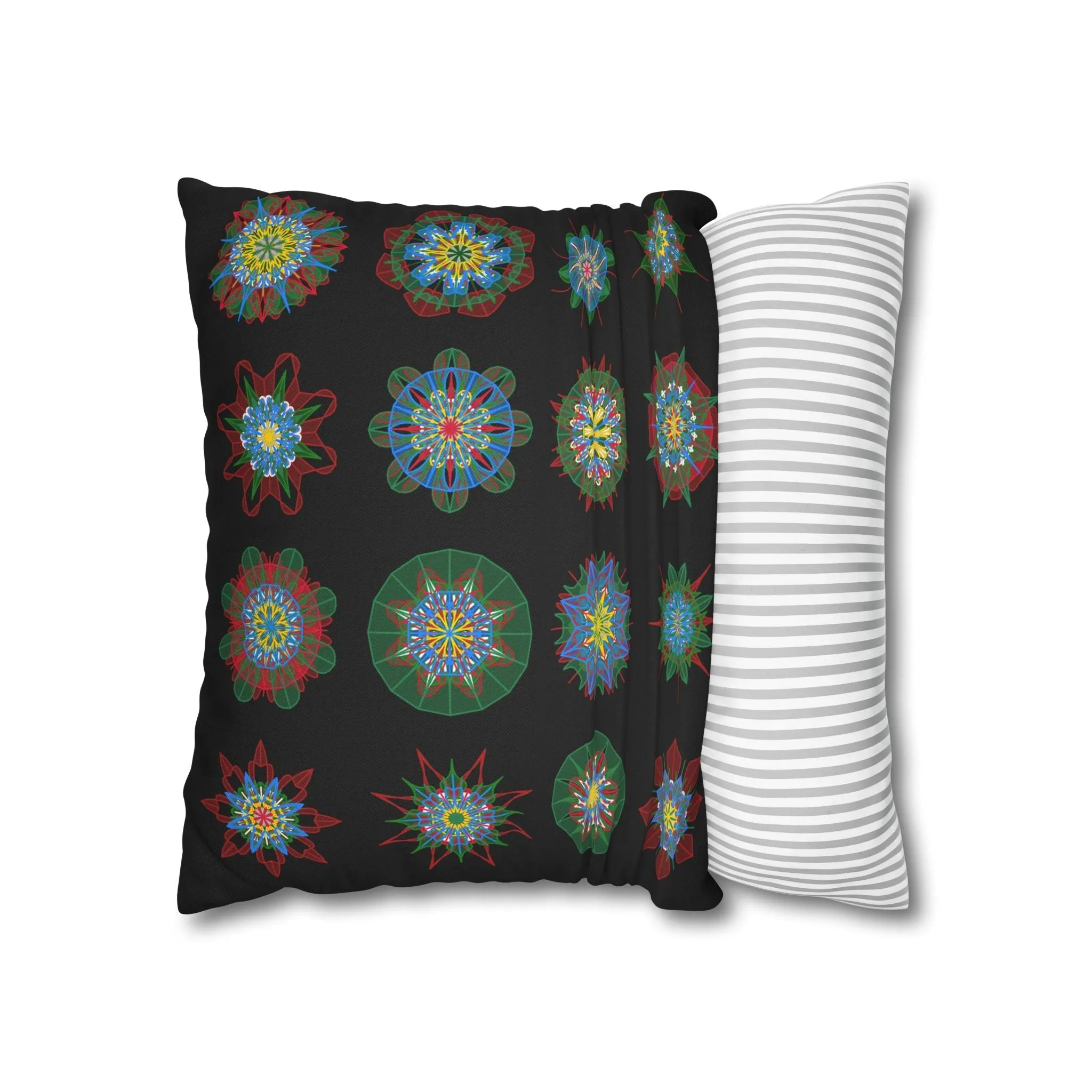 Handmade Mandala Design Pillowcase - Original Art